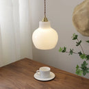 Axyaa Green Glass LED Pendant Lights - Modern Hanging Lamp for Home Decor