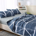 Axyaa Quilted Summer Quilt Set: Soft, Breathable, Washable Double Blanket with Pillowcase