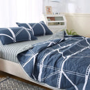 Axyaa Quilted Summer Quilt Set: Soft, Breathable, Washable Double Blanket with Pillowcase