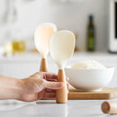 Silicone Spoon: Non-stick, Anti-Scald, High-Temp-Resistant - Axyaa Kitchen Gadget