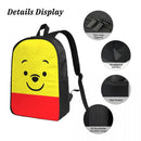 Axyaa Winnie The Pooh Backpack Set with Lunch Box for School Students