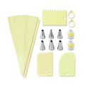 Axyaa Stainless Steel Nozzle Set with Baking Tools and Spatula