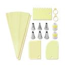 Axyaa Stainless Steel Nozzle Set with Baking Tools and Spatula