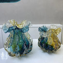 Axyaa Glass Flower Vase, Hydroponics Plant Pots, Table Decoration, Room Aesthetic Decor