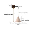 Axyaa White Glass Ball LED Wall Sconce Yellow Travertine Light