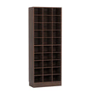 Axyaa 10-Tier Wooden Shoe Storage Cabinet with 30 Cubbies