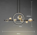 Axyaa White Glass Led Chandelier for Modern Living Room Magic Bean Lighting