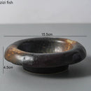 Axyaa Vintage Ceramic Dinner Bowl Round Tableware Pasta Plate Noodle Bowls