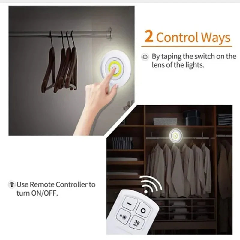 Axyaa Dimmable LED Under Cabinet Light with Remote Control Night Light