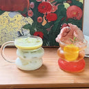 Axyaa Transparent Glass Cup Set for Beverages and Cocktails