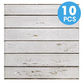Axyaa 10Pcs Pastoral Style Wood Peel and Stick Wall Panels