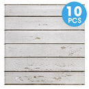 Axyaa 10Pcs Pastoral Style Wood Peel and Stick Wall Panels