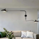 Axyaa Modern Black Adjustable Led Wall Lamp Vintage Industrial Rotatable Wall Lights