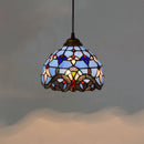 Axyaa European Stained Glass Pendant Chandelier Light Fixture Home Decor