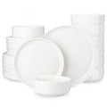 Axyaa 12/24 Piece Ceramic Dinnerware Set for 4 with Plates and Bowls