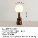 Axyaa Retro Contemporary Table Lamp for Living Room Study Bedroom LED Bedside Light