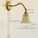 Axyaa Flower Glass LED Wall Lights - Nordic Minimalism Applique Murale