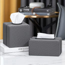 Axya Nordic Weave Pattern Tissue Box Tray - Household Storage & Decor
