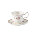Axyaa Ceramic Coffee Cup & Saucer Set Retro Floral Afternoon Tea Mug