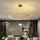 Axyaa Circular LED Crystal Ceiling Chandelier