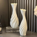 Axyaa Ceramic Vase: Minimalist Decoration for Home, Living Room, Foyer, Flowers, Floor Stand