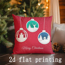Axyaa Merry Christmas Pillowcases for Sofa Bedroom Car - Decorative Cushion Cover