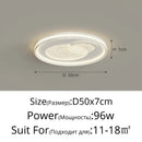 Axyaa Round Square Black White LED Ceiling Light Chandelier