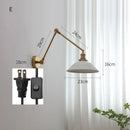 Axyaa Ceramic LED Wall Sconce Pull Chain Switch for Bedroom Bathroom Mirror Stair