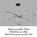 Axyaa Nordic Minimalist Chandelier: Dimmable LED Pendant Light for Modern Luxury Lighting