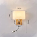 Axyaa LED Wall Lamp with Rotatable Spotlight for Bedroom Reading