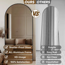 Axyaa Full Length Arch Floor Mirror, 76"x34" for Bedroom or Living Room