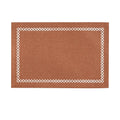 Axyaa Burlap Geometric Placemats: Rustic Heat Resistant Farmhouse Table Mats