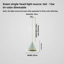 Axyaa Nordic Macaroon Pendant Light - LED Single Head for Restaurant Bedroom
