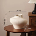 Axyaa Coarse Pottery Vase: Aesthetic Room Decor for Flowers, Plant Pot or Ornaments