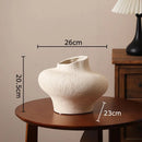 Axyaa Coarse Pottery Vase: Aesthetic Room Decor for Flowers, Plant Pot or Ornaments