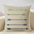 Axyaa Geometry Cushion Cover - 45x45cm Linen Pillow Case for Home Decor