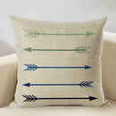 Axyaa Geometry Cushion Cover - 45x45cm Linen Pillow Case for Home Decor