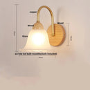 Axyaa Nordic Glass LED Wall Light Sconce with Pull Chain Switch