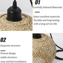 Axyaa LED Bamboo Woven Ceiling Light Fixture - Decorative Lighting
