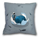 Axyaa Spaceman Astronaut Ocean Blue Pillow Cover for Home D��cor