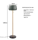 Axyaa Nordic Glass Floor Lamp for Modern Living Room and Bedroom