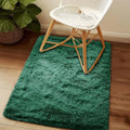 Axyaa Plush Green Area Rug for Modern Home Decor & Cozy Living Spaces
