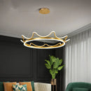 Axyaa Gold Nordic LED Chandelier for Dining Living Room Kitchen Decor