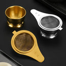 Axyaa Stainless Steel Tea Strainer Set - Japanese Style Infuser Filter for Kitchen