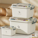 Axyaa Portable Medicine Organizer Box with Dividers - Household First Aid Kit