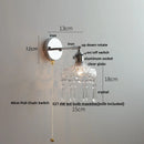 Axyaa Crystal Iron LED Wall Light with Rotate Feature