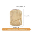 Axyaa Japanese Rattan Weaving Pendant Chandelier for Wabi Sabi Living Room