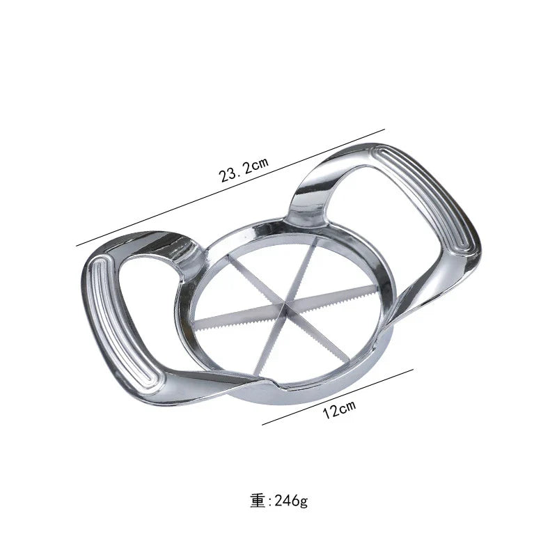 Axyaa Stainless Steel Fruit Cutter & Divider - Ultra-Sharp Apple, Orange, Pear Slicer