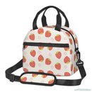 Axyaa Strawberry Lunch Bag Insulated Cooler Tote for School, Work, Picnic & Travel