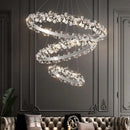 Axyaa Sun Flower Crystal Rings Chandeliers: Modern Luxury Nordic Home Decor Lighting